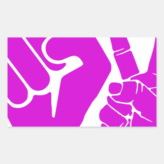 Adesivo Retangular Unidade,Amor e Paz,Alternância_ (Frente)