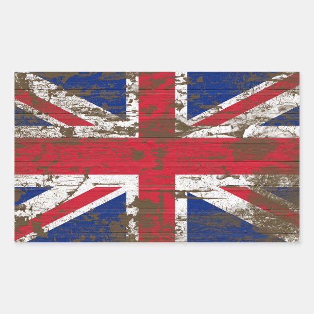 Adesivo Retangular Union Jack (Frente)