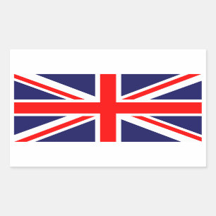 Adesivo Retangular Union Jack clássico
