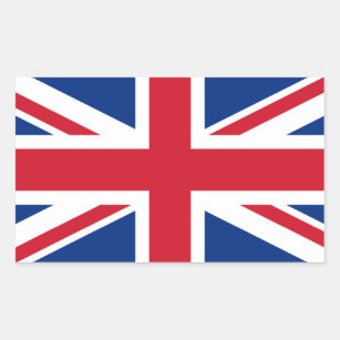 Adesivo Retangular Union Jack Reino Unido