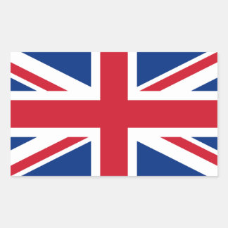 Adesivo Retangular Union Jack Reino Unido
