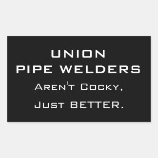Adesivo Retangular Union Pipe Welders