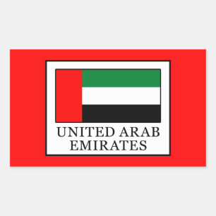 Adesivo Retangular United Arab Emirates