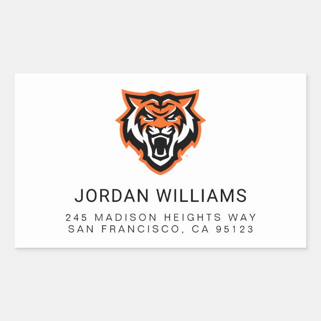 Adesivo Retangular Universidade Estadual de Idaho Bengals Spirit Desi (Frente)