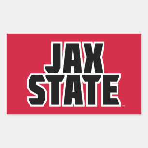 Adesivo Retangular Universidade Estadual de Jacksonville JAX STATE Te
