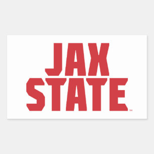 Adesivo Retangular Universidade Estadual de Jacksonville JAX STATE Ve