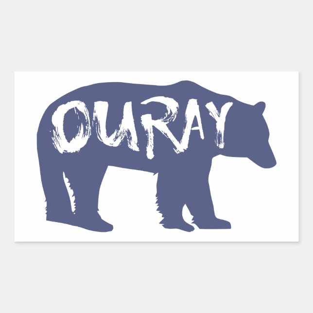 Adesivo Retangular Uray Bear (Frente)