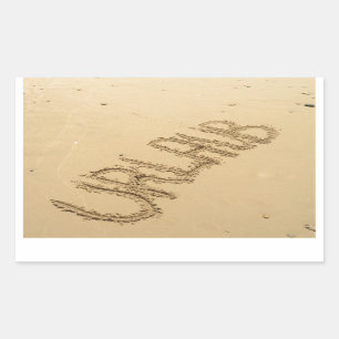 Adesivo Retangular Urlaub - praia vazia de férias