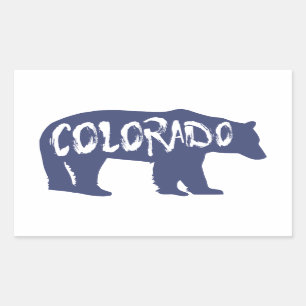 Adesivo Retangular Urso do Colorado