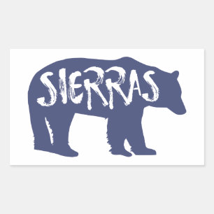 Adesivo Retangular Urso Sierras