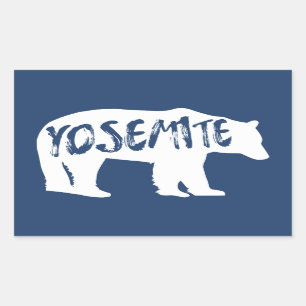 Adesivo Retangular Urso Yosemite