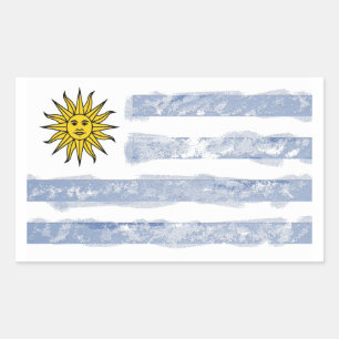 Adesivo Retangular Uruguai