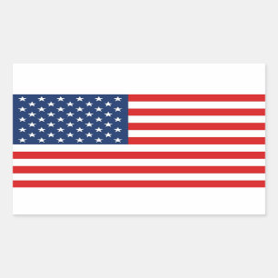 ADESIVO RETANGULAR USA FLAG