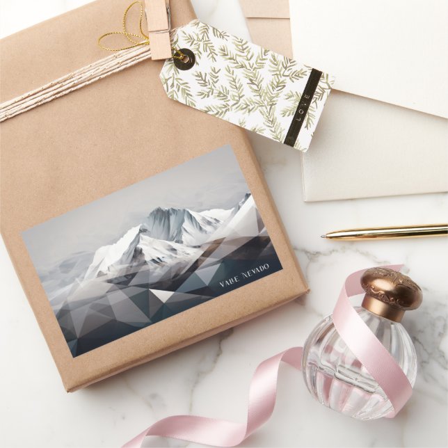 Adesivo Retangular Valle Nevado Winter (Presentear)