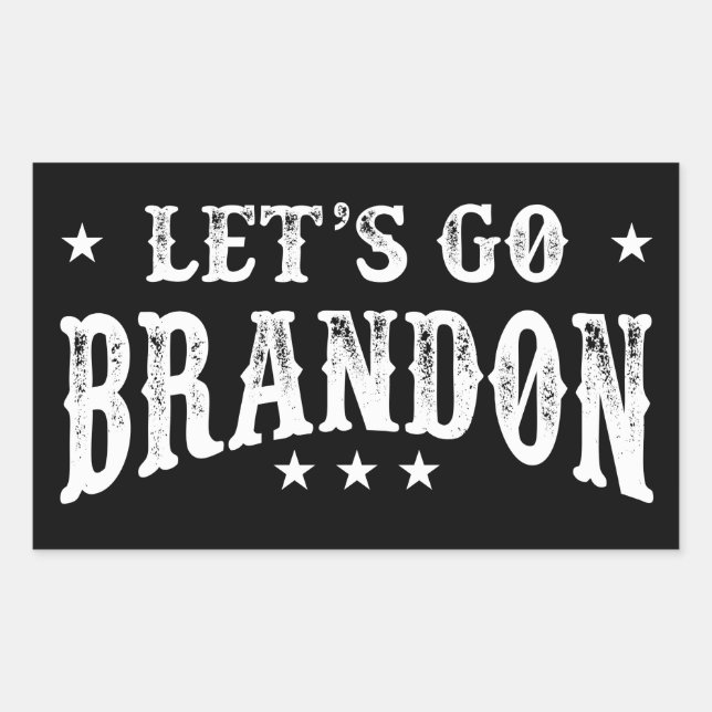 Adesivo Retangular Vamos Go Brandon (Frente)