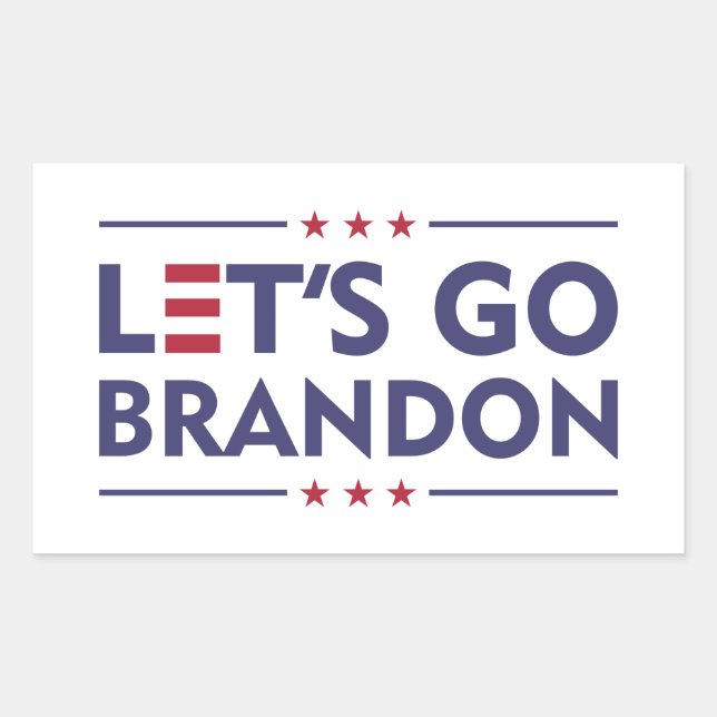 Adesivo Retangular Vamos Go Brandon (Frente)