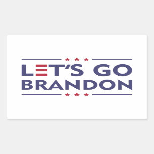 Adesivo Retangular Vamos Go Brandon