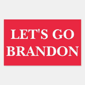 Adesivo Retangular VAMOS GO BRANDON 4 Stickers 4,5" x 2,7"