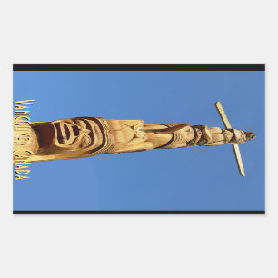 Adesivo Retangular Vancouver Canada Stickers Landmark Souvenir Art