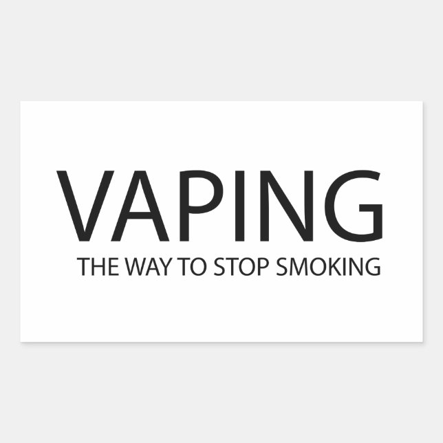 Adesivo Retangular Vaping (Frente)