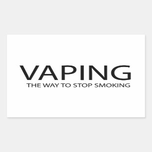 Adesivo Retangular Vaping