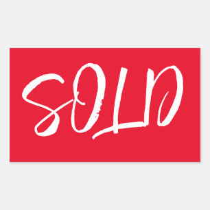 Adesivo Retangular Vedante Vermelho Personalizado