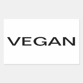 Adesivo Retangular Vegan Sticker