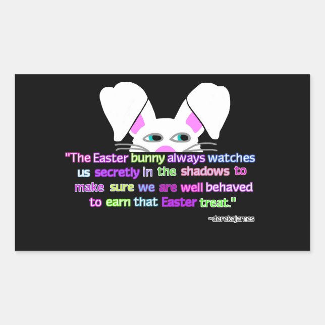 Adesivo Retangular Vejo-Te, Pasta De Retângulo De Páscoa (Frente)