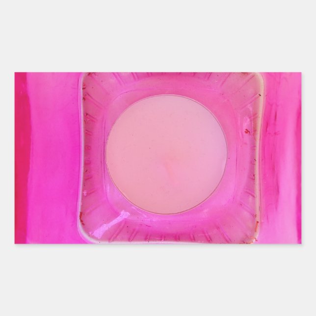 Adesivo Retangular Vela, Luz de Amor Rosa Suave (Frente)