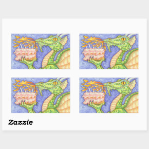 ADESIVO RETANGULAR VELAS DE ANIVERSÁRIO PARA ILUMINAÇÃO DO DRAGÃO