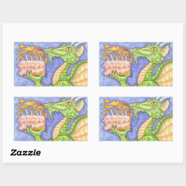 ADESIVO RETANGULAR VELAS DE ANIVERSÁRIO PARA ILUMINAÇÃO DO DRAGÃO DE 