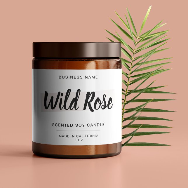 Adesivo Retangular Velas Rótulo do produto Tin Vinhetas Retangulares (Criador carregado)