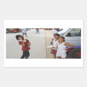 Adesivo Retangular Vendedores da vela