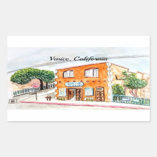 Adesivo Retangular Veneza, Califórnia
