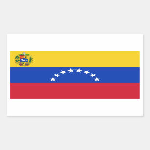 Adesivo Retangular Venezuela/bandeira venezuelana