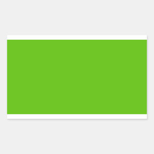 Adesivo Retangular Verde Maçã Brilhante