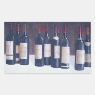 Adesivo Retangular Vermelho 2003 2 de Winescape