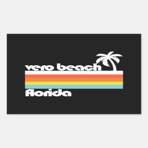Adesivo Retangular Vero Beach Flórida