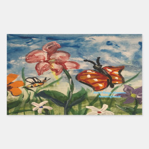 Adesivo Retangular VIA DE ARTE Original Primavera Sticker