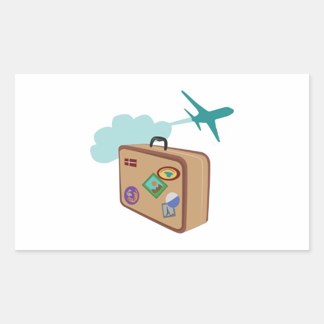 Adesivo Retangular Viagem (Frente)