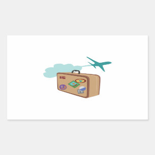 Adesivo Retangular Viagem