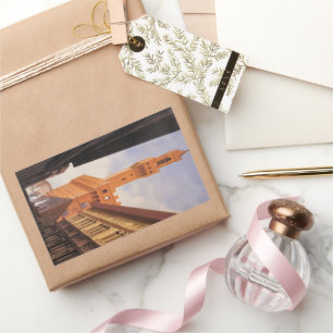 Adesivo Retangular Viagem Antiga, Palazzo Vecchio, Florença, Itália