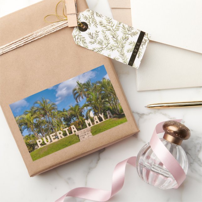 Adesivo Retangular Vibrant Puerta Maya (Presentear)