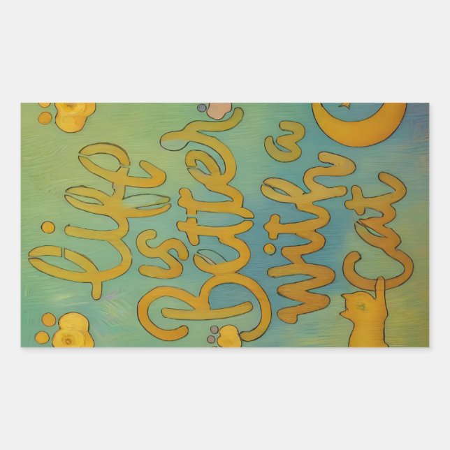 Adesivo Retangular Vida de Cat (Frente)