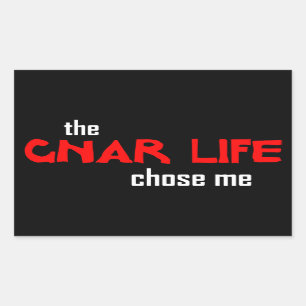 Adesivo Retangular Vida de Gnar