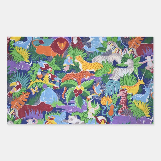 Adesivo Retangular Vida selvagem (Frente)