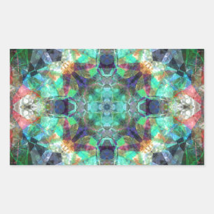 Adesivo Retangular Vidro abstrato