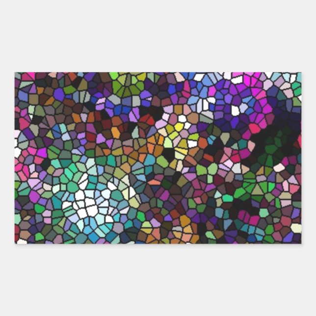 Adesivo Retangular Vidro partido (Frente)