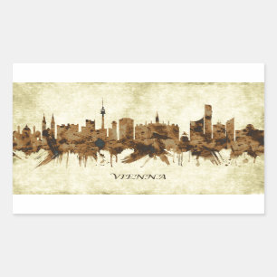 Adesivo Retangular Viena Áustria Cityscape