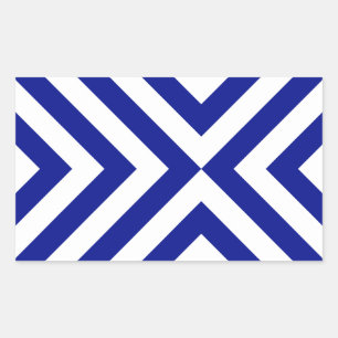 Adesivo Retangular Vigas azuis e brancas